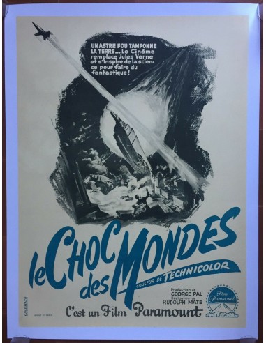 Canvas poster LE CHOC DES MONDES When Worlds Collide SCIENCE-FICTION 60x80cm vous aussi creer 