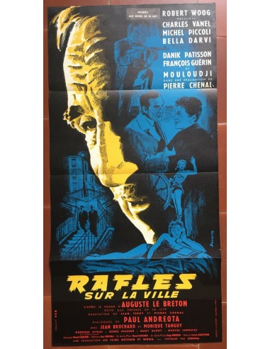 Poster RAFFLES ON THE CITY Pierre Chenal CHARLES VANEL Bella Darvi 40x80cm 2023