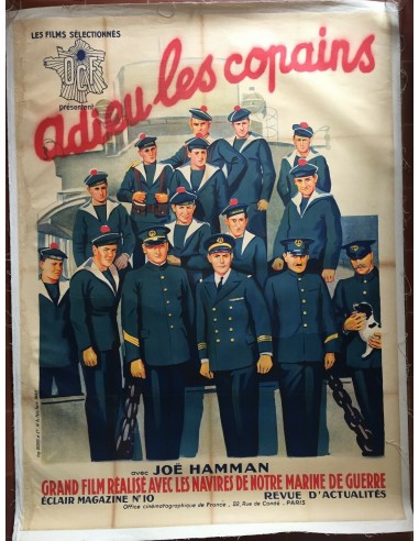 Canvas poster FAREWELL FRIENDS Leo Joannon JOE HAMMAN Sailor Marine Boat chez Cornerstreet bien 