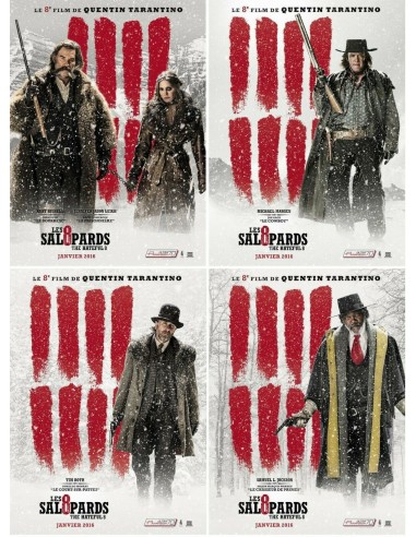 4 Rolled Posters THE 8 BASTARDS The Hateful Eight QUENTIN TARANTINO 120x160cm en ligne des produits 